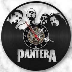 Relógio Parede Pantera Rock Vinil Lp Decoração Retrô Vintage - comprar online