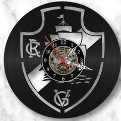 Relógio Parede Vasco Futebol Times Esporte Disco Vinil Retrô - comprar online