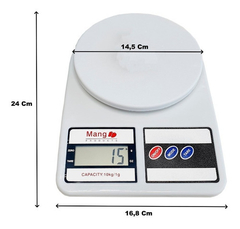 Balanza digital blanca hasta 10kg