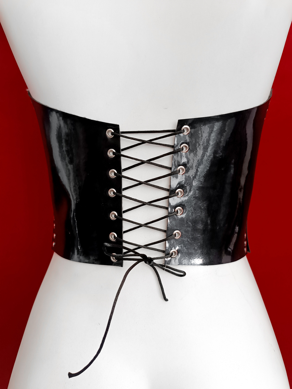 Leather corset top Large $55
