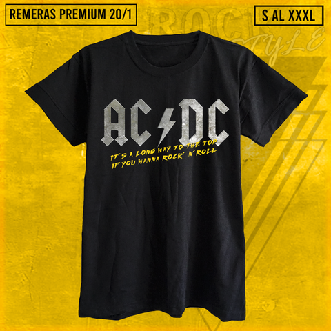 Remera ACDC IT´S A LONG WAY