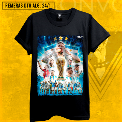 Remera Argentina Campeón del Mundo