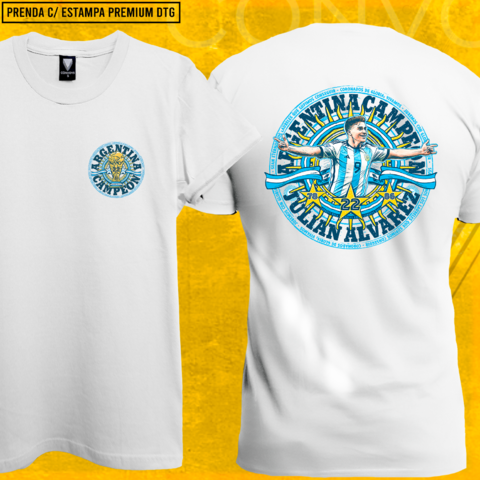 Remera Argentina Campeón del Mundo Julián Álvarez