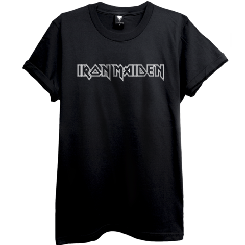 Remera IRON MAIDEN Logo Blanco (dtf)