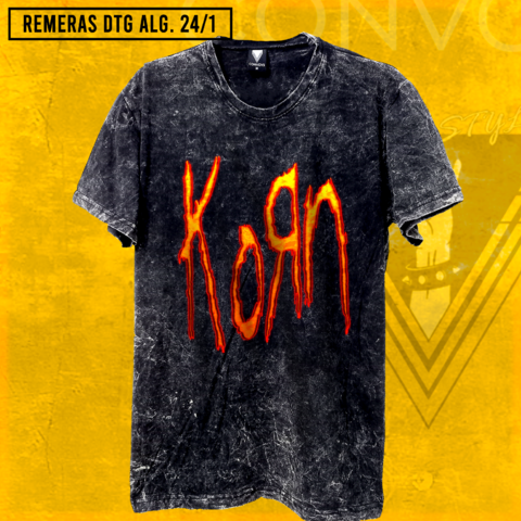 Remera KORN Fire