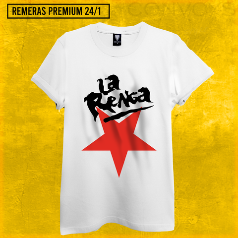 Remera LA RENGA Estrella logo