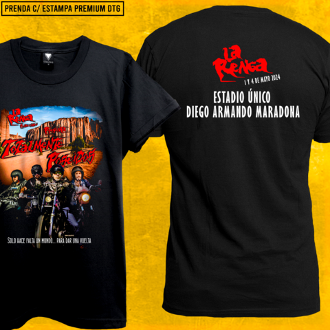 Remera LA RENGA Totalmente Poseídos Gira (Doble estampa)