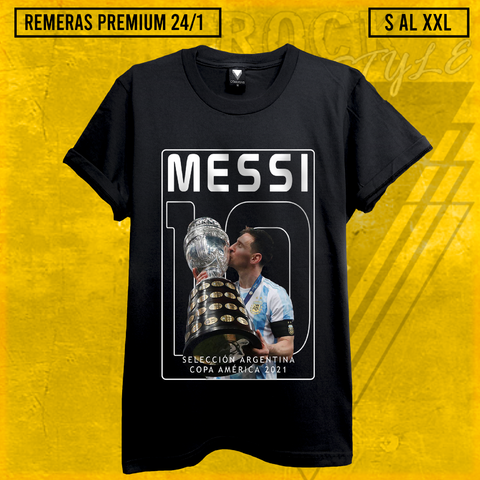 Remera MESSI CAMPEON 2021