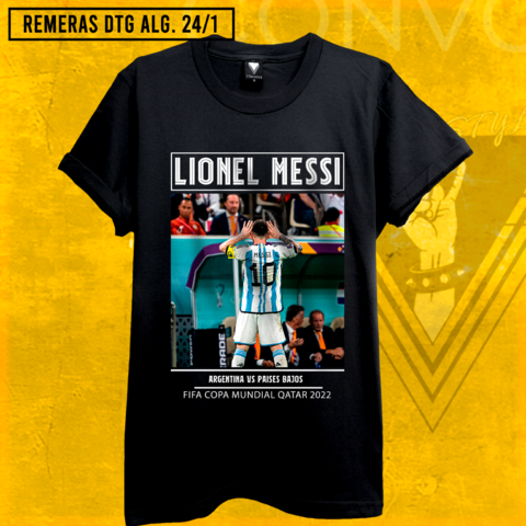 Remera MESSI ESCUCHA - Argentina vs. Países Bajos