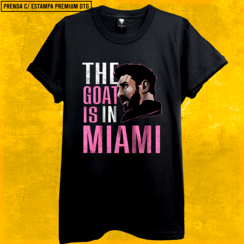 Remera THE GOAT IS IN MIAMI MESSI INTER