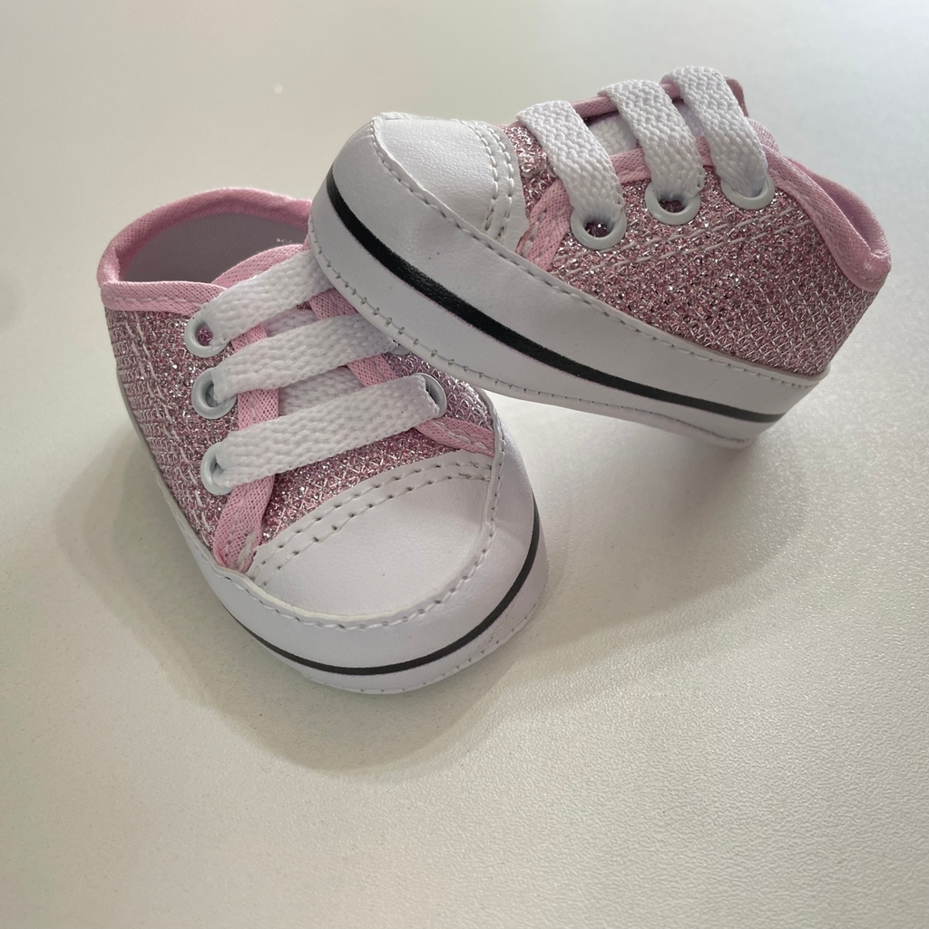 Tenis rose hot sale com brilho