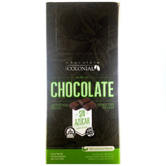 Chocolate negro 55% sin azúcar x 100 gr - Estuche de 10 unidades - 036-32095