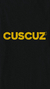 Camiseta Cuscuz Preta - comprar online