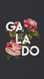 Camiseta Floral Galado Chumbo Amandrafts - comprar online