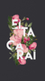 Camiseta Floral Eita Carai Amandrafts Chumbo Estonada - comprar online