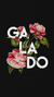 Camiseta Floral Galado Preta Amandrafts - comprar online