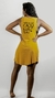 Vestido Noda de Caju 360° Amarelo Queimado Estonado