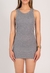 Vestido Mini Liso Gris Medio - comprar online