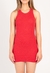 Vestido Mini Liso Rojo - comprar online