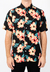 Camisa Fibrana Negra Flores - comprar online