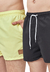 Pack x 2 shorts de baño Negro Amarillo
