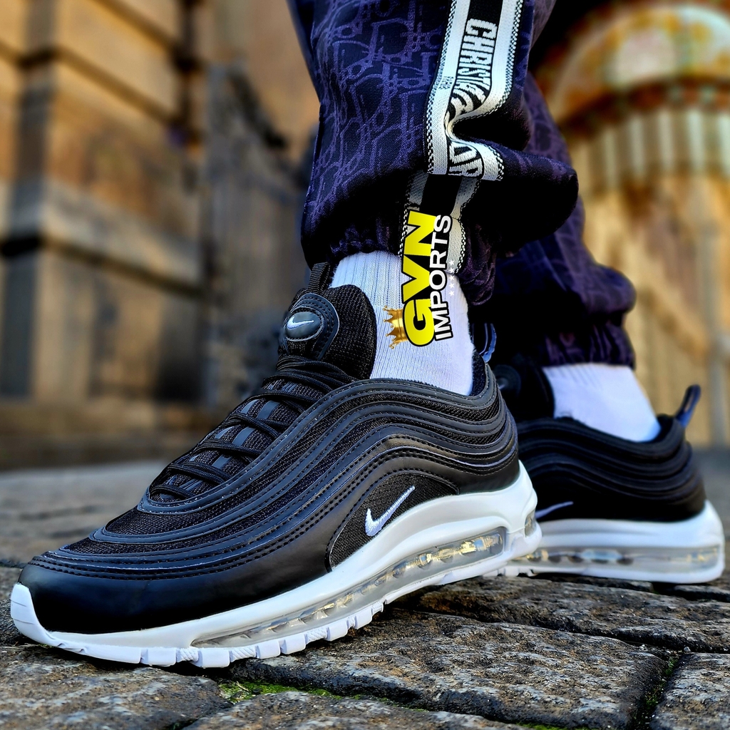 Nike Air Max 97 Preto Com Branco - Gvn Imports