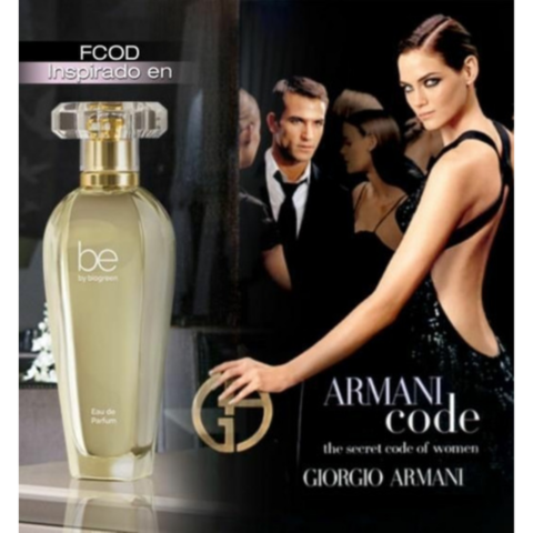 Armani CODE Femenino Perfume Be By Biogreen Inspirado por las mas bellas creaciones de la perfumeria Mundial