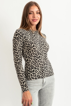 Remera manga larga leopardo (KENIMAL) - comprar online
