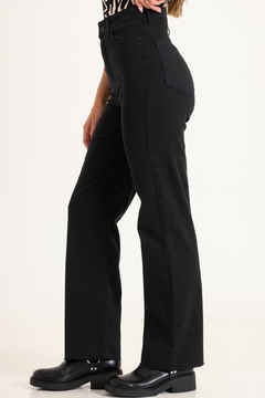 Wide leg negro elastizado (LEOS) - comprar online