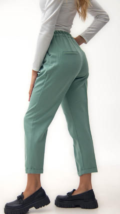 Pantalón sastrero con pinza y dobladillo en ruedo (GALLIN) - comprar online