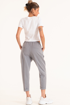 Pantalón sastrero con pinza y dobladillo en ruedo (GALLIN) - comprar online