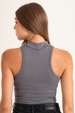 Top cuello alto de morley de modal con lycra (YAVIZA) - comprar online