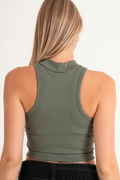 Top cuello alto de morley de modal con lycra (YAVIZA) en internet