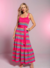 Vestido midi multicolor