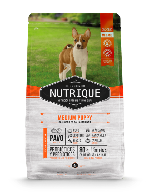 Alimento para perro cachorro mediano Medium Puppy Nutrique
