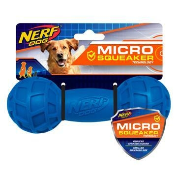 Nerf Micro Squeak Exo Barbell Blue & Green