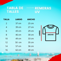 REMERA SUMMER FUCSIA FOLAU UV50 TEENS talle : 2 al 6 - comprar online