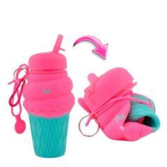 Botella Helado de silicona flexible Footy