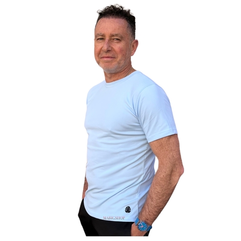 REMERA CELESTE MC UV50 S al XXL