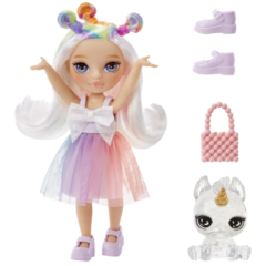 Rainbow High Muñeca 15cm Little Sister Opal Raine en internet