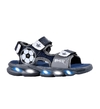 Sandalia Footy 1156 Futbol Azul Con Luces Led (T.26-35)