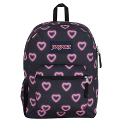 MOCHILA JANSPORT HAPPY HEART BLACK 25LTS