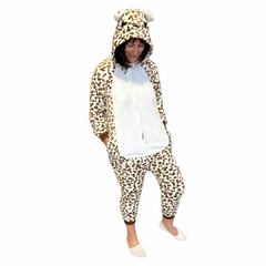 PIJAMA ENTERITO PLUSH LEOPARDO