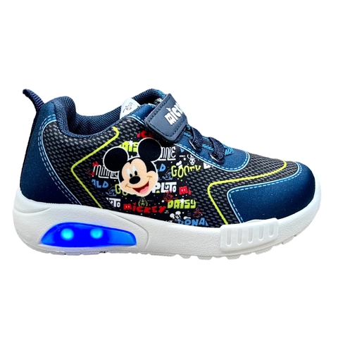 ZAPATILLA FOOTY MIC0219 MICKEY TELA SUBLIMADA CON LUZ AL PISAR