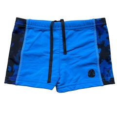 SHORT MALLA DE BAÑO UV50 CAMO AZUL - comprar online