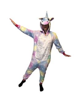 PIJAMA ENTERITO PLUSH Pastel Unicornio Ninos