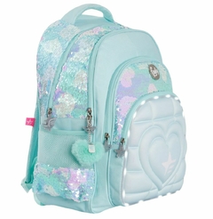 MOCHILA ESPALDA F6321 SUPER HEART AQUA - comprar online