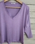 Blusa manga 3/4 lilás - Lilac Basic