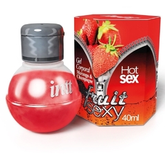 GEL COMESTÍVEL FRUIT SEXY 40 ML INTT - MORANGO COM CHAMPAGNE