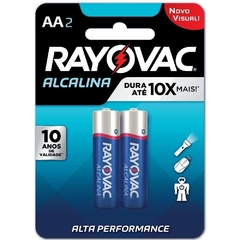 PILHA RAYOVAC ALCALINA AA - C/ 2 - Investida | Sex Shop Online 